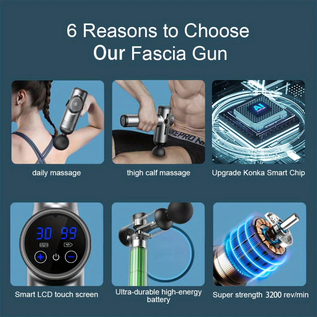 Vibration Massage Gun – Elektrische Tiefenmassage & Muskelentspannung